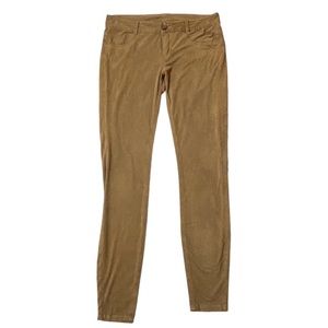 548 camel brown tan faux suede skinny pants 2